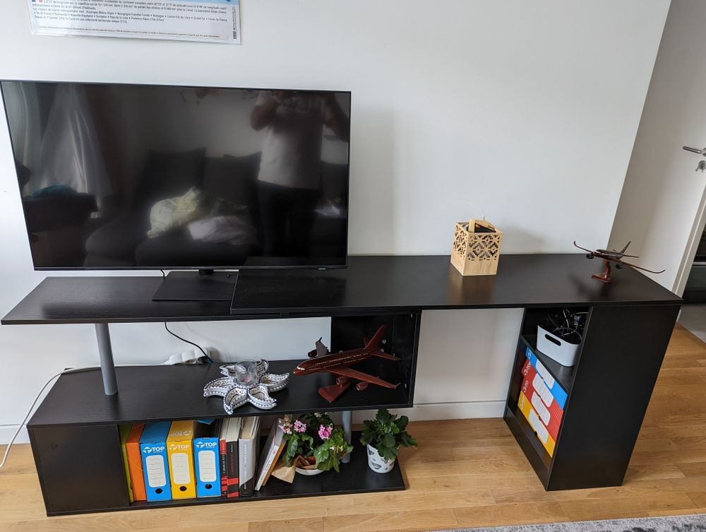 bureau modulable avec biblioth&egrave;que int&eacute;gr&eacute;e Meubles