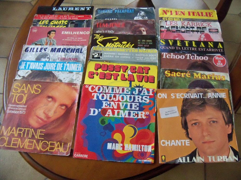 Vinyles 45t Lot 5 CD et vinyles