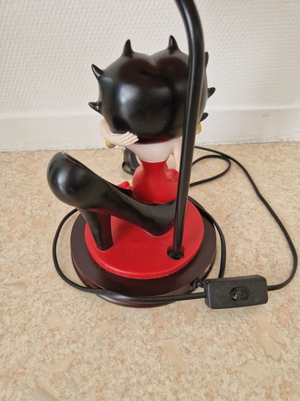 Lampe vintage Betty Boop Maroquinerie