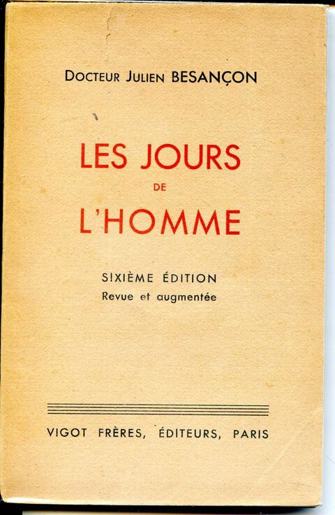 Les jours de l'homme - Docteur Julien Besançon, 20 Rennes (35)