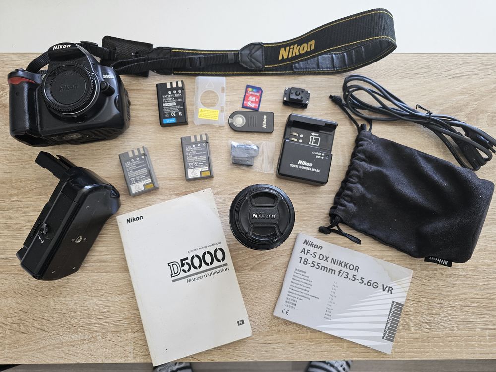 Nikon D5000 avec accessoires Photos/Video/TV
