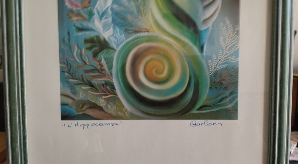 Tableau de Garlonn "l'Hyppocampe", tirage papier Décoration
