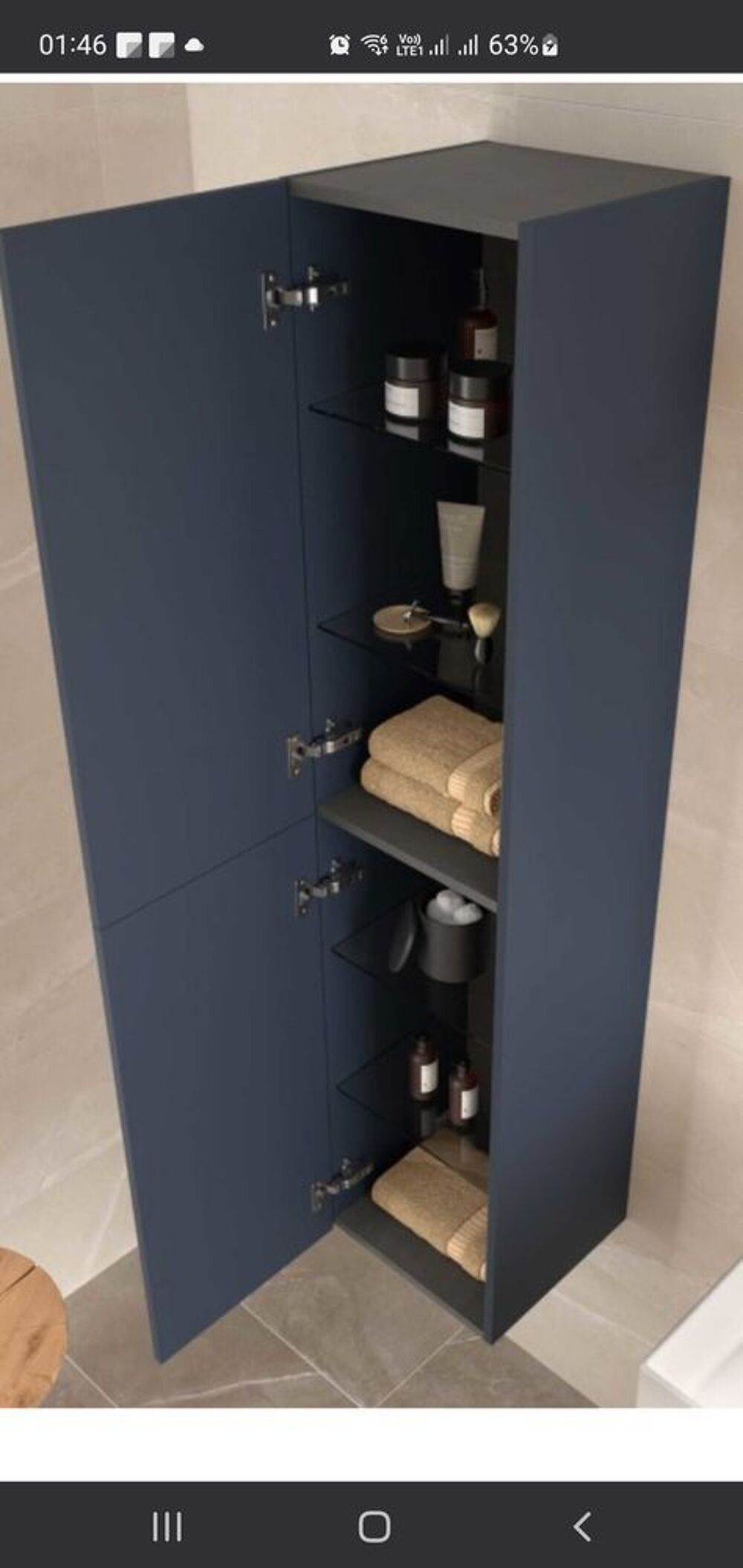 meuble avec colonne pour salle de bain SALGAR neuve Meubles