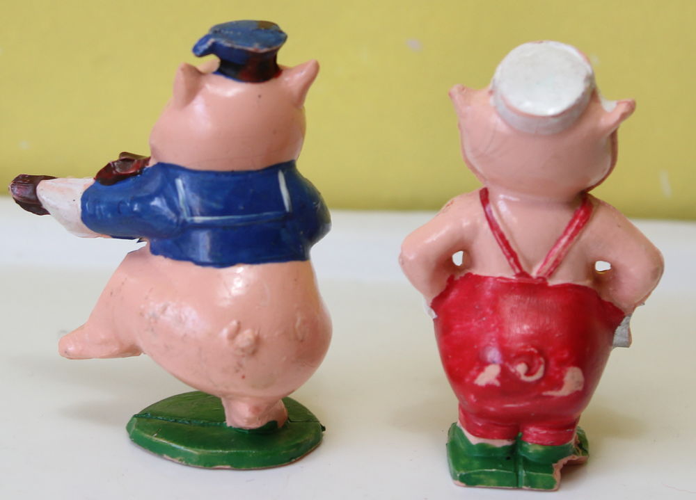Figurines JIM vintage 60 Cochon Disney (3 petits cochons) Jeux / jouets