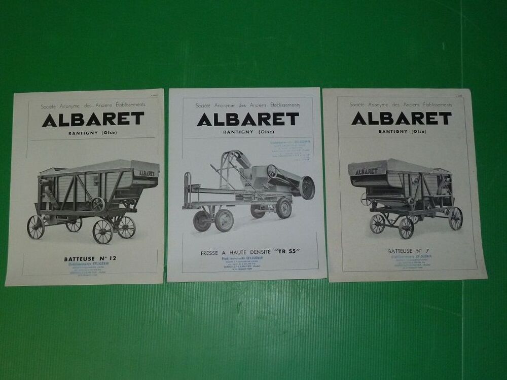Prospectus documentation de Batteuse ALBARET n&deg;12 
