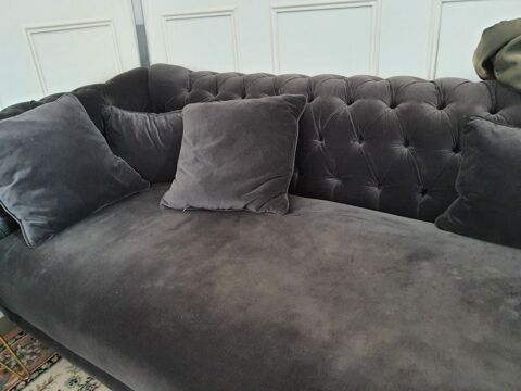 Canap chesterfield gris 550 Dijon (21)