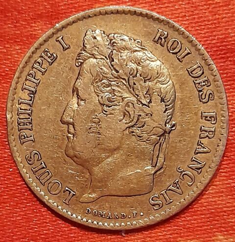 Pice Or Louis Philippe 1er Roi des Franais 40 Francs 1837 1300 Briantes (36)