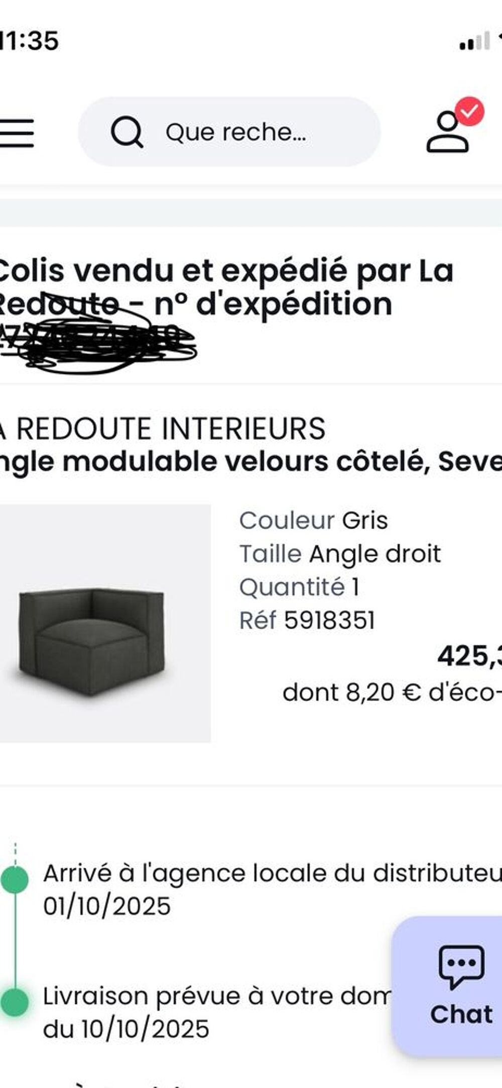 Canap&eacute; 2 modules Seven La Redoute Meubles