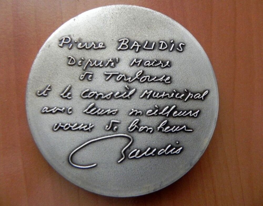 M&eacute;daille De Drago, Grav&eacute;e Pierre Baudis , Mariages &Agrave; Toulous Bijoux et montres