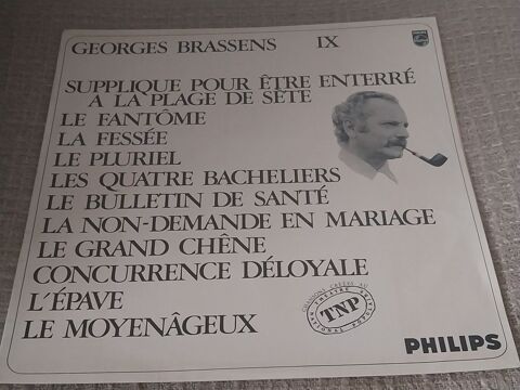 Georges Brassens Album IX Disque Vinyle 33T 13 Montigny-sur-Avre (28)