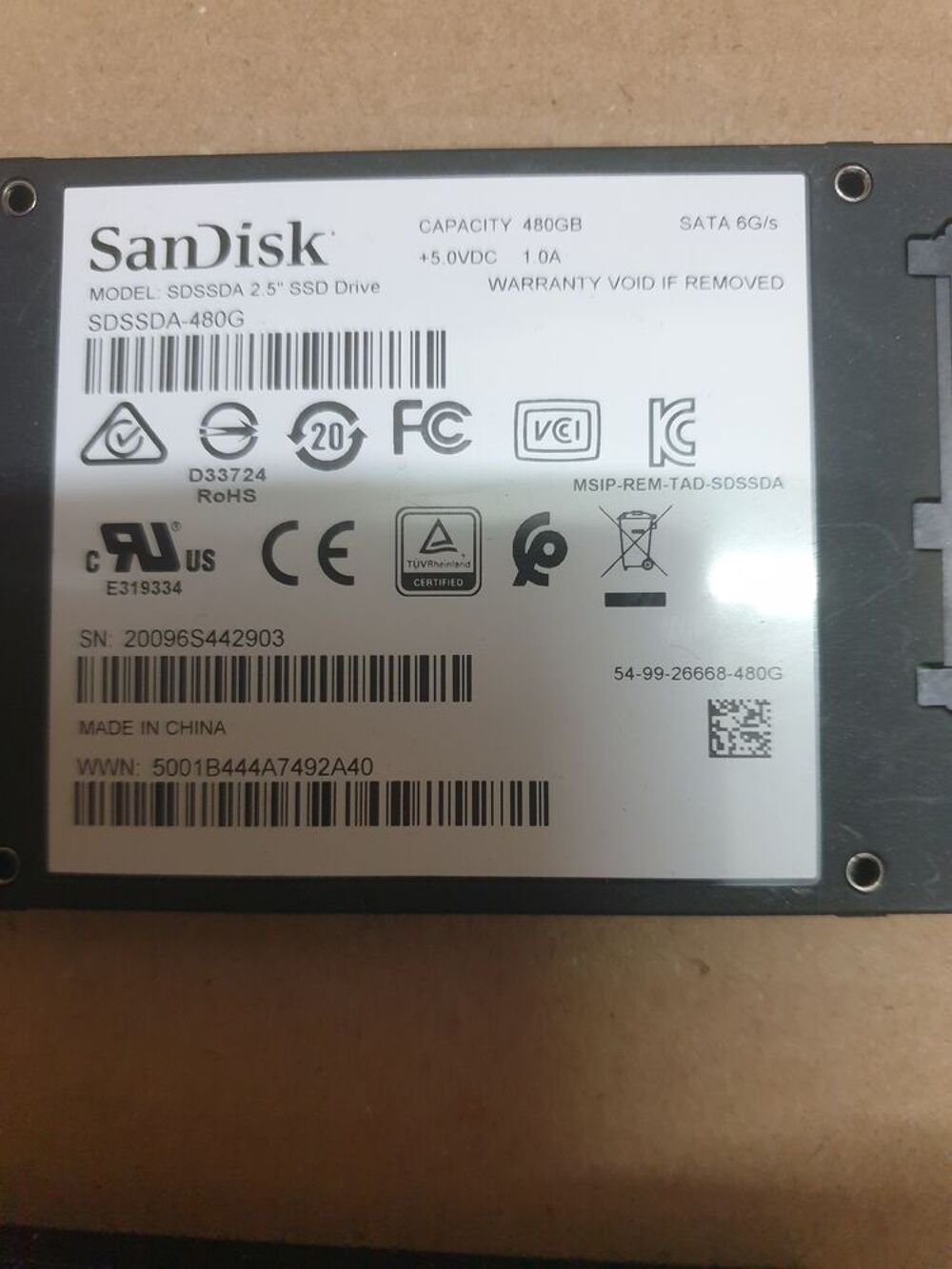 Lot de disques durs portables &agrave; r&eacute;parer Matériel informatique