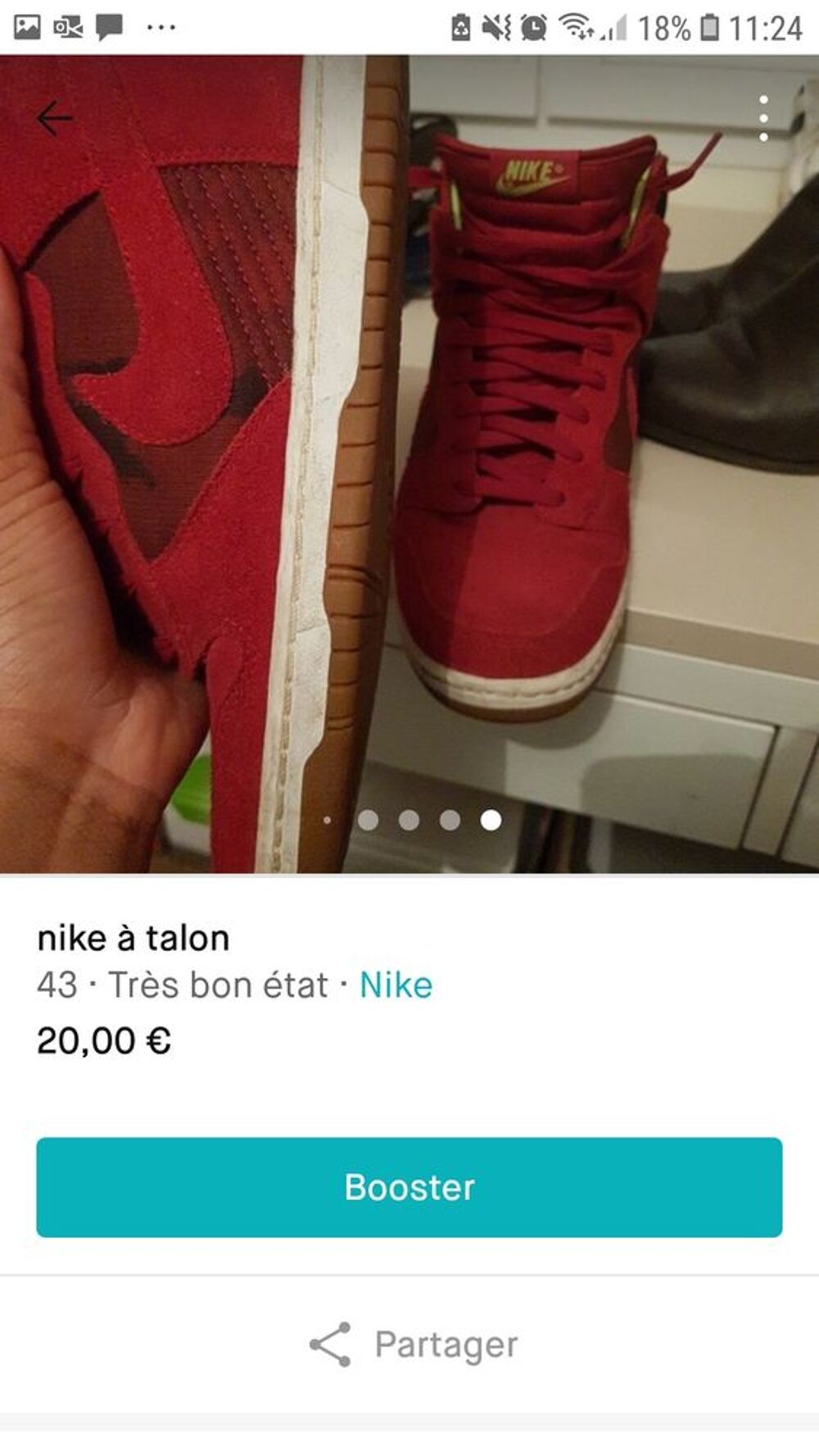 basket nike &agrave; talon Chaussures