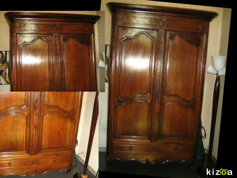 Belle armoire noyer �poque Louis 15 Provencale 1500 Marseille 13 (13)