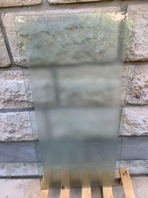 Plateau en verre 99,5 cm x 49,5 cm épais 5mm biseauté 15 Bièvres (91)