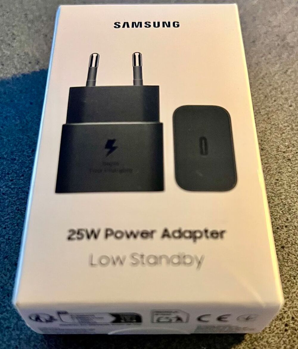 Chargeur/Adapteur secteur Samsung USB-C 25W PD PPS - NEUF Téléphones et tablettes