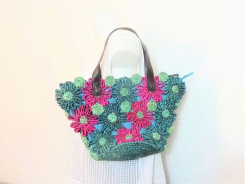 Sac � Main � Motif Floral Bleu et Rose- Laura Ashley   5 Paris 15 (75)