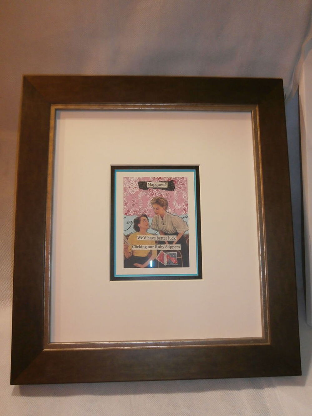  CADRE AVEC REPRO CARTE POSTAL Décoration