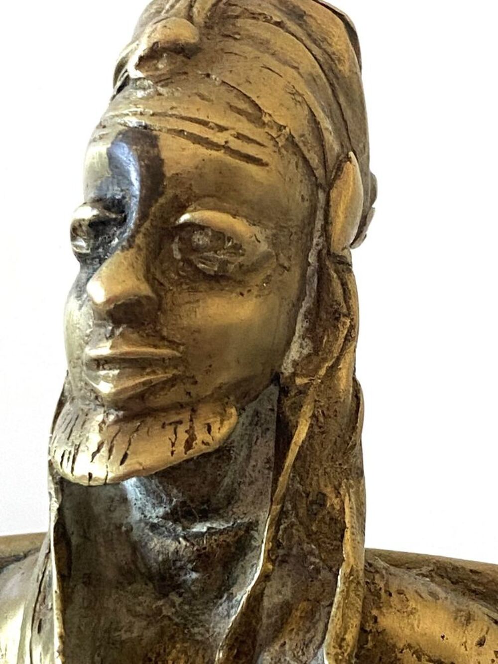 Ancienne Statuette Sujet Figurine Art Africain Ethnie Mossi 