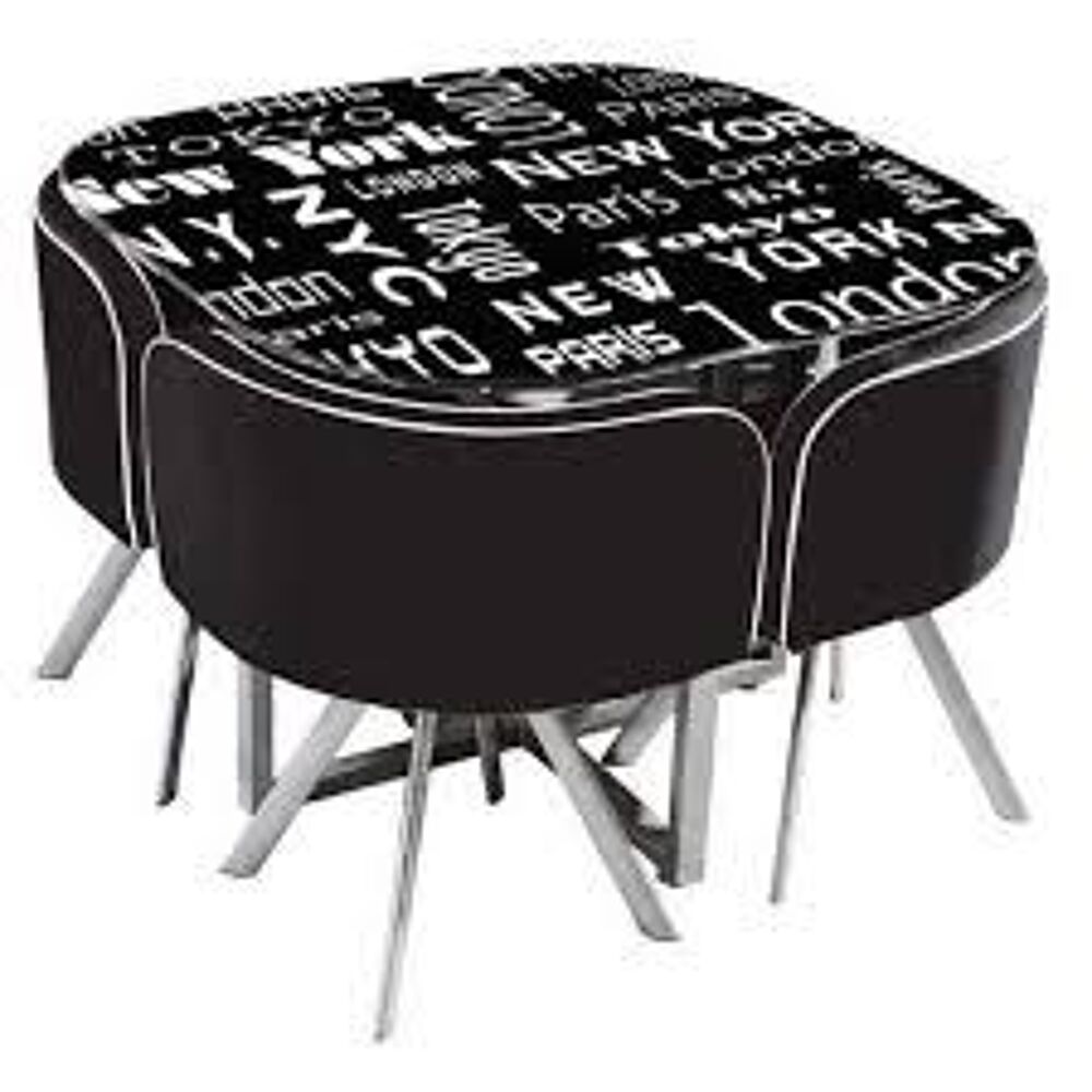 Table "New York" + 4 fauteuils Meubles
