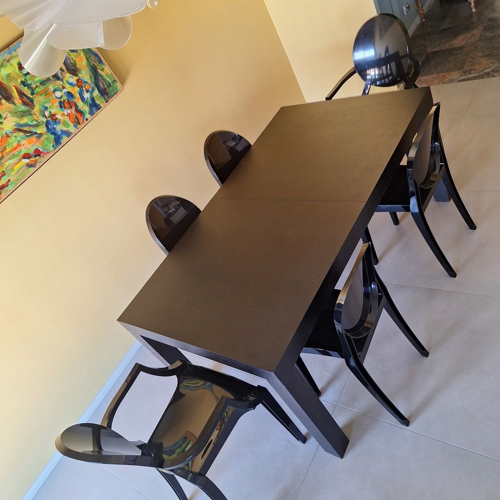 Table salle &agrave; manger HABITAT en ch&ecirc;ne de 1.71 m &agrave; 2.60m Meubles