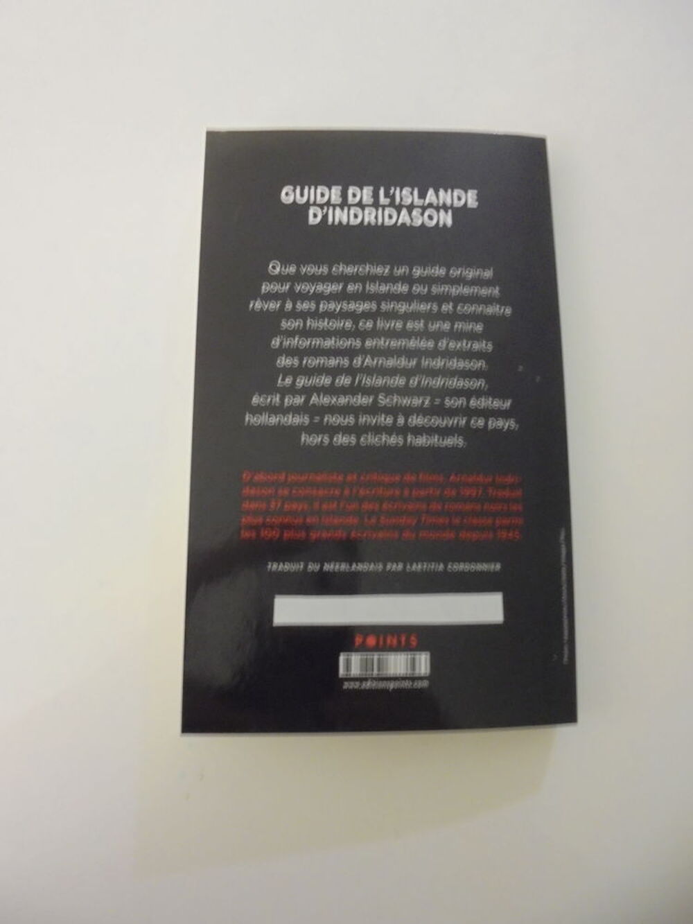 Guide de l'Islande d(Indridason (110) Livres et BD