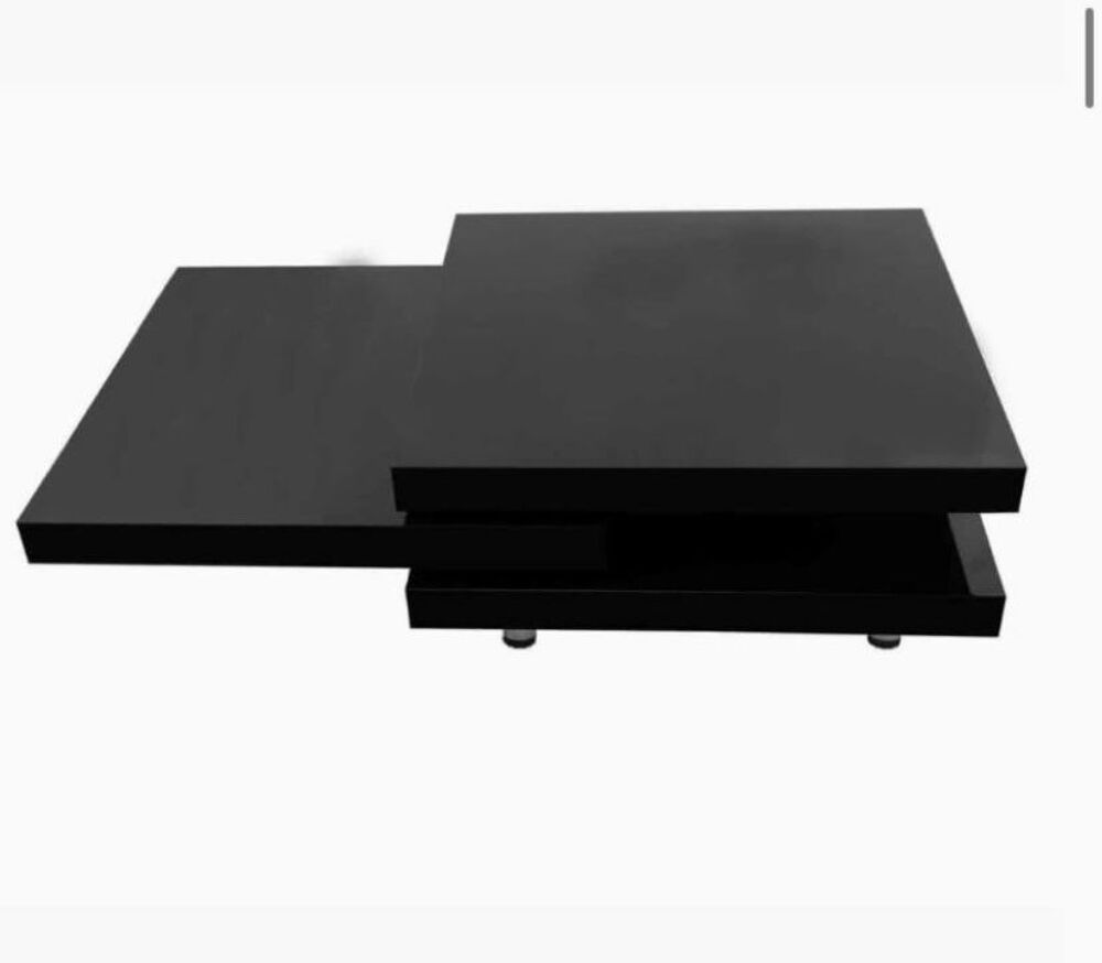 TABLE BASSE NOIR LAQU&Eacute; Meubles
