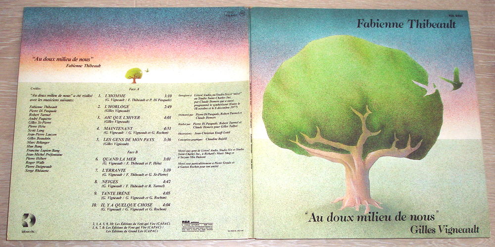 FABIENNE THIBEAULT-LP-AU DOUX MILIEU DE NOUS-LES GENS DE MON CD et vinyles