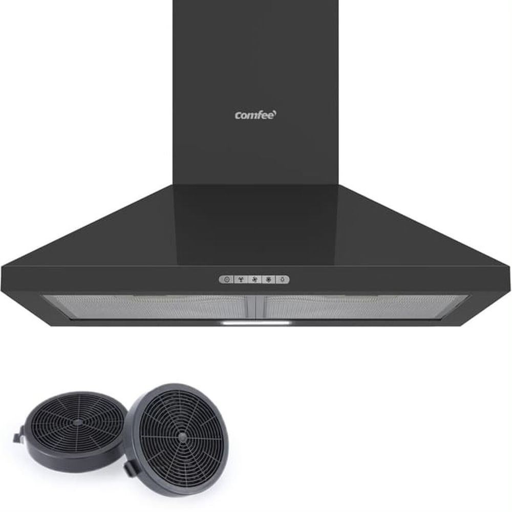 Hotte Aspirante Hotte Murale 60cm Noire Neuve Electroménager