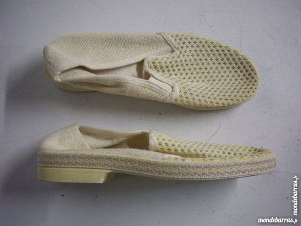 Mocassins Beige tress&eacute;s pour Homme pt 40-neuves- Chaussures