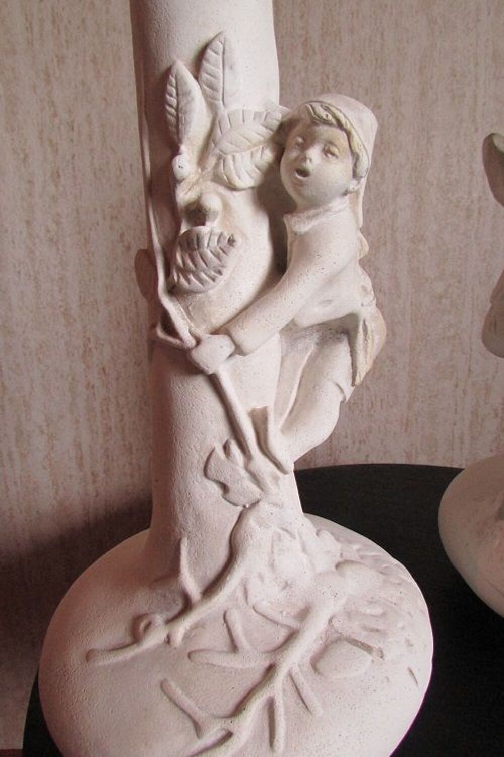 Paire de vases en pl&acirc;tre , epreuve, &eacute;tat brut Décoration