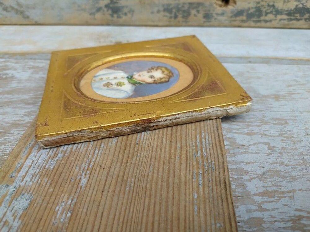 Peinture Miniature L'Aiglon Napol&eacute;on II Duc de Reichstadt 