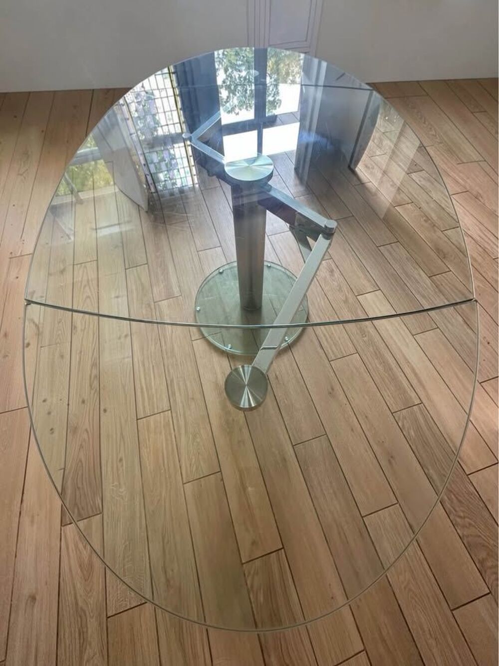 Table &agrave; manger design DIABOLO en verre tremp&eacute; ? extensible Meubles