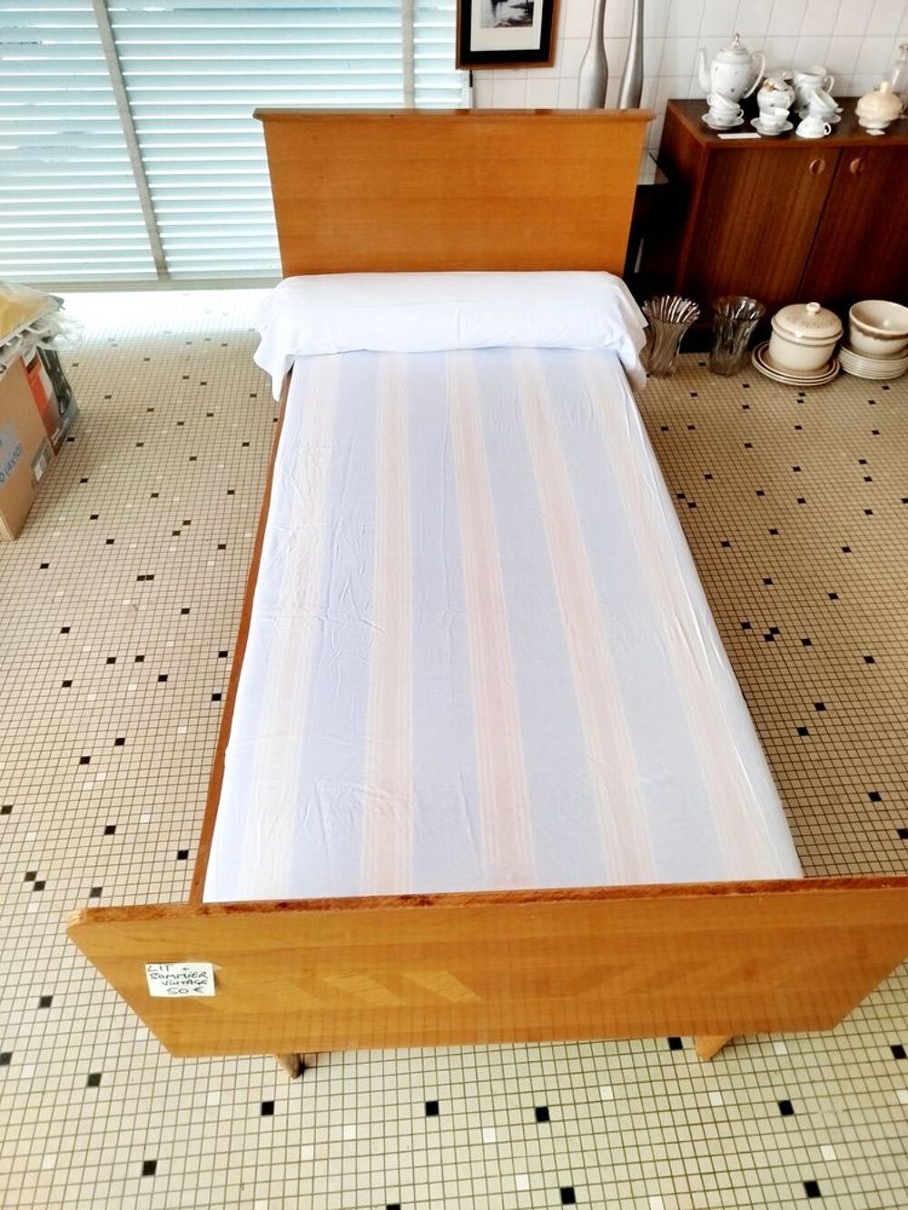 Lit + sommier (90 x 190 cm) Meubles