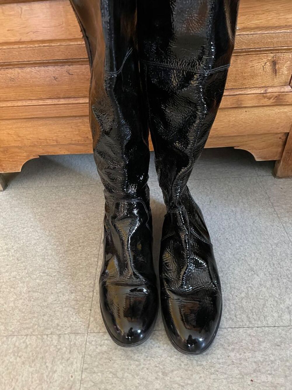 Paire de bottes de marque "Buffalo London" en bon &eacute;tat Chaussures