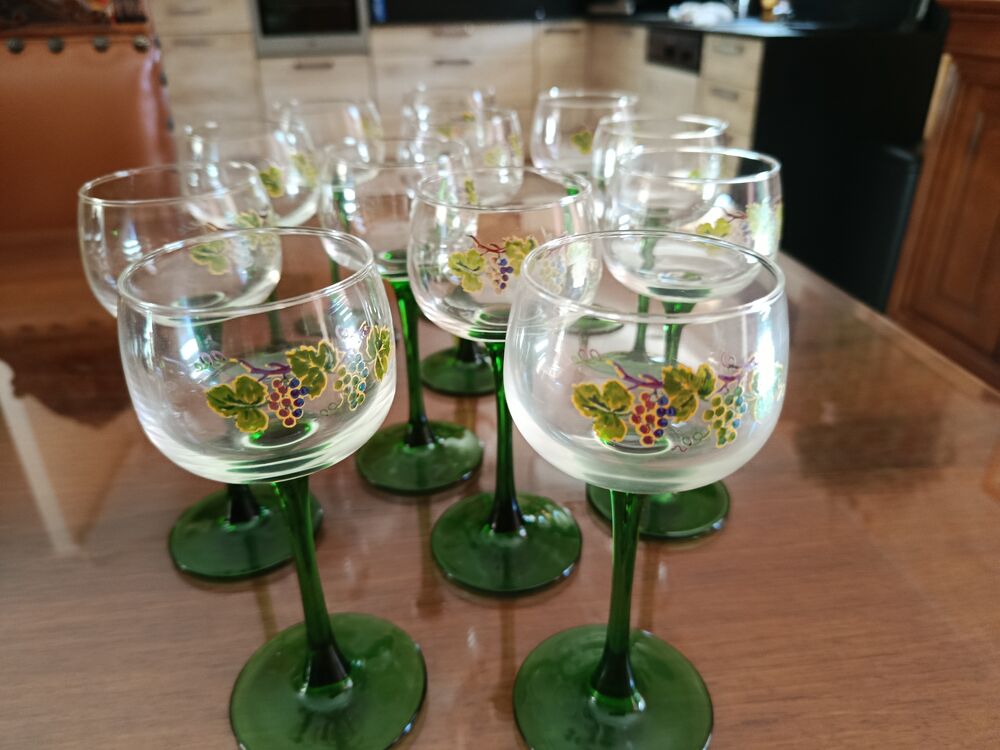 Verres &agrave; vin d'Alsace Décoration