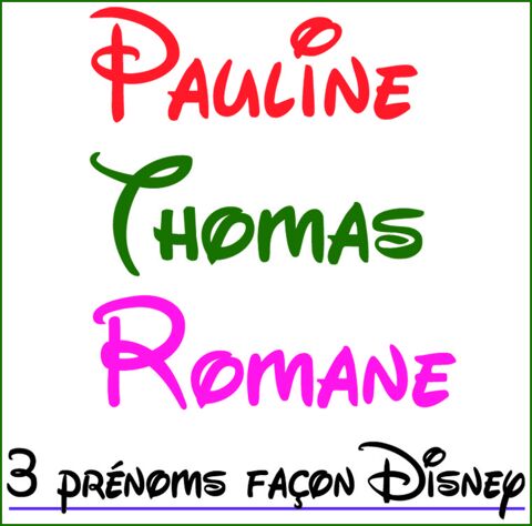 Stickers Personnalisés Vos Prénoms écriture Disney neuf 10 Saint-Quentin (02)