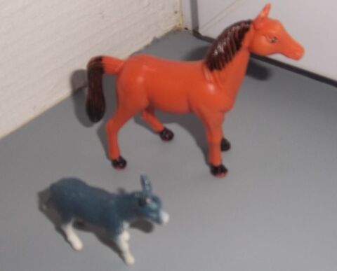 Figurine cheval et �ne 2 Colombier-Fontaine (25)