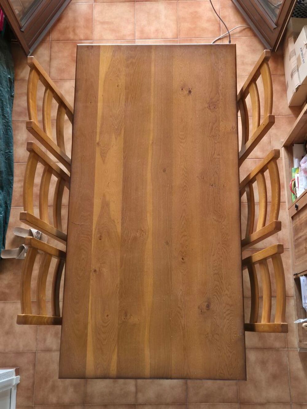 Table de ferme + chaise ch&ecirc;ne massif Meubles
