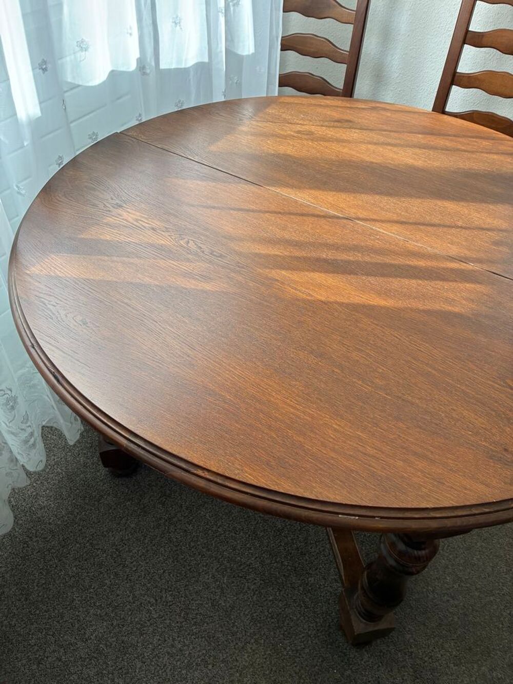 Table ronde en bois pour salon-salle &agrave; manger Meubles