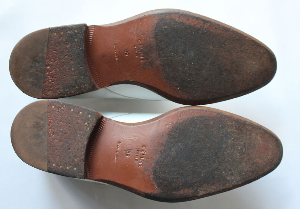 Derbies blanc CELINE par Phoebe Philo T.39 Chaussures