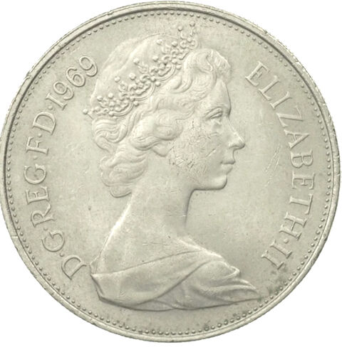Pièce de monnaie Royaume-Uni 1969 Hem (59)