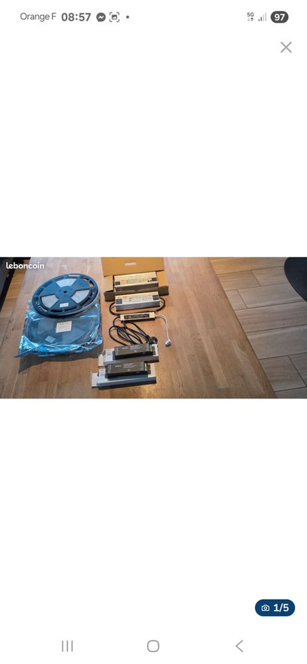 Lot alimentaire Led Mean well 24v +contr&ocirc;leurs DMX+ruban Led Bricolage