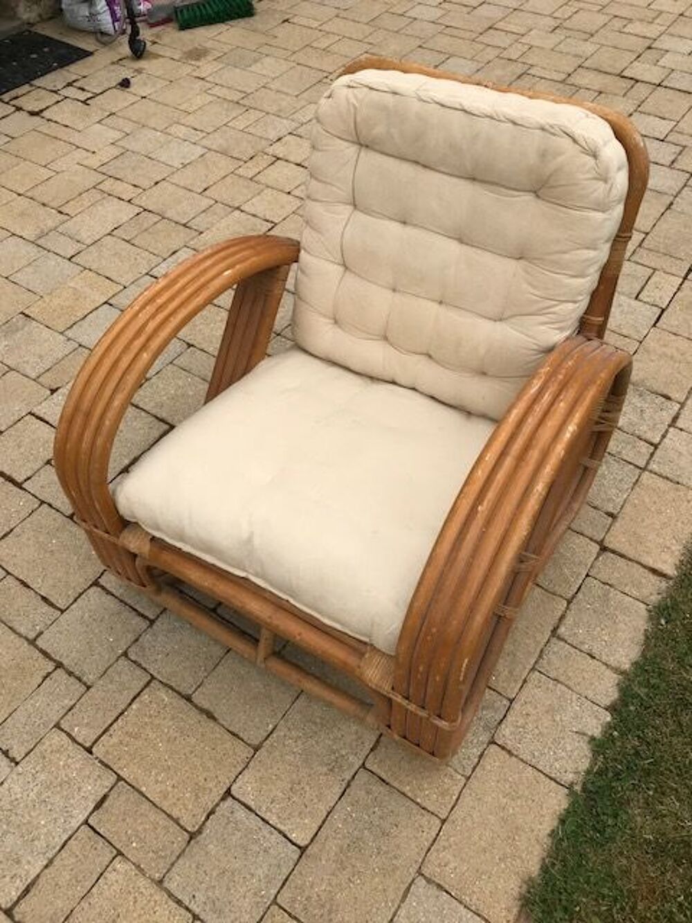 2 x fauteuils en bambou / rotin Meubles