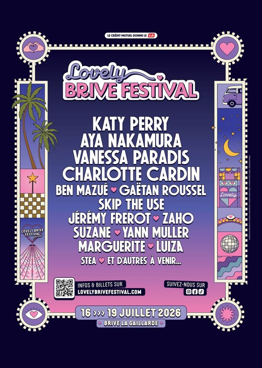 2 billets pour Lovely Brive Festival samedi 18 juillet &agrave; 18h Billetterie