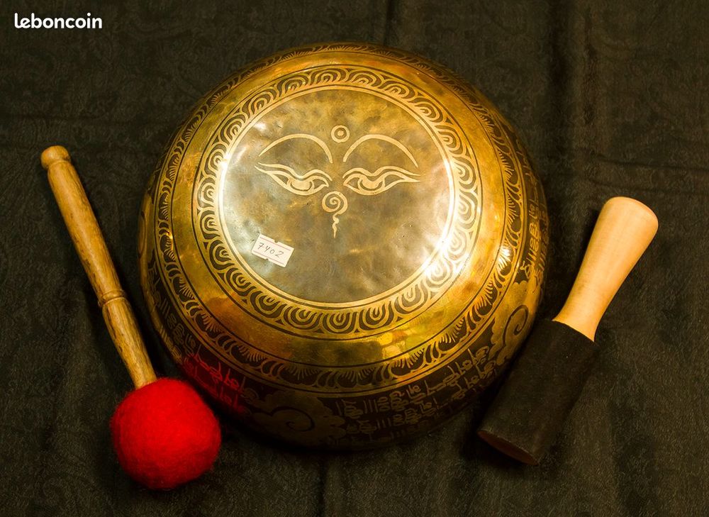 SUPERBE BOL CHANTANT TIBETAIN NEUF AUTHENTIQUE Instruments de musique