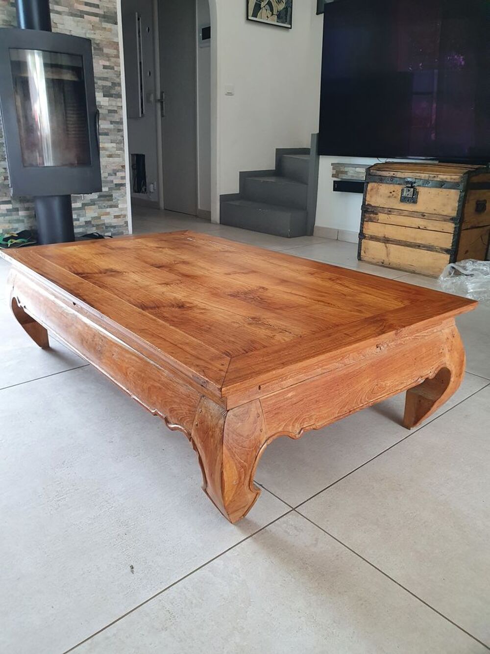 TABLE BASSE EN TECK Meubles