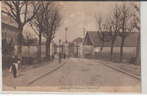 Dt 80 - PERONNE  -Porte de Flamicourt.  ( animation) 3 Doullens (80)
