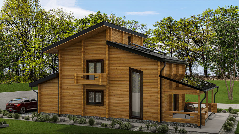 Vente Maison INDIA -Maisons en bois Massif SOLAIRE (kit photovoltaque inclus) Cierp-gaud