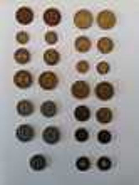 pi&egrave;ces monnaie collection (francs) 