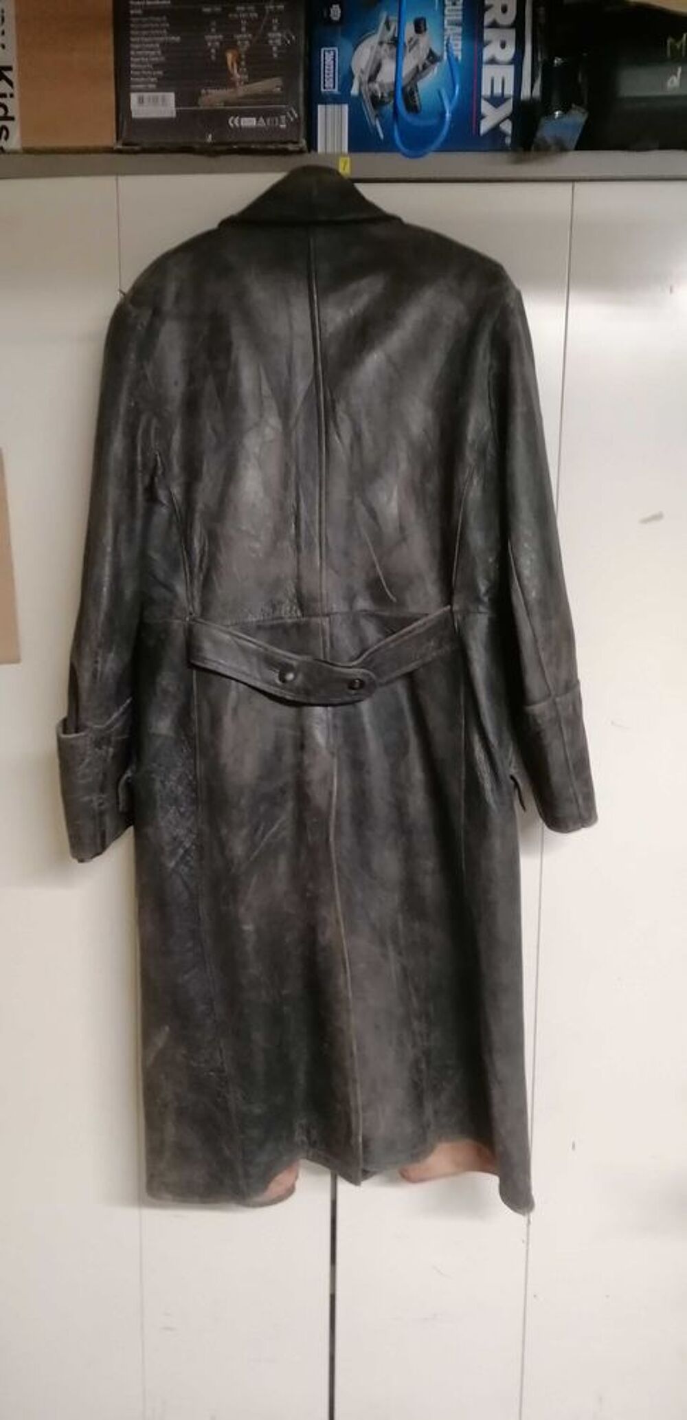 manteau cuir militaire Allemand WW2 SA SS 